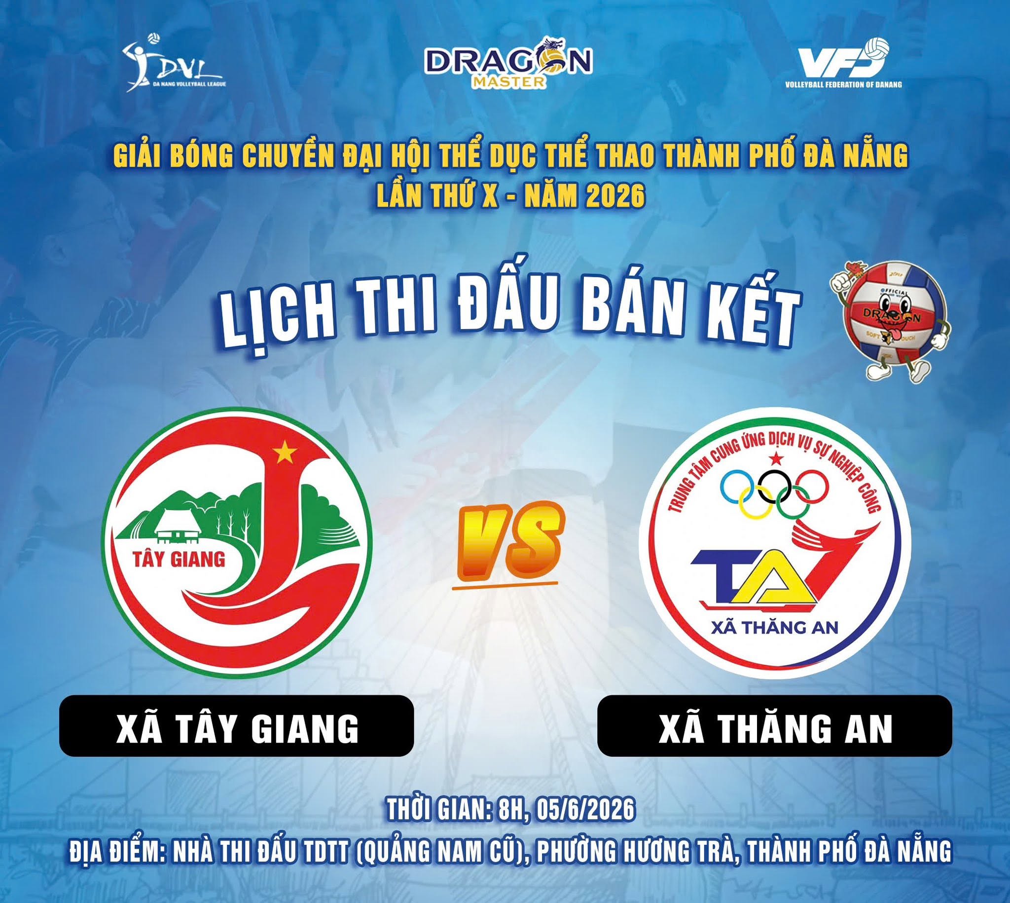 GIẢI BÓNG CHUYỀN ĐẠI HỘI THỂ DỤC THỂ THAO THÀNH PHỐ ĐÀ NẴNG LẦN THỨ X – NĂM 2026 Schedule - Image 3