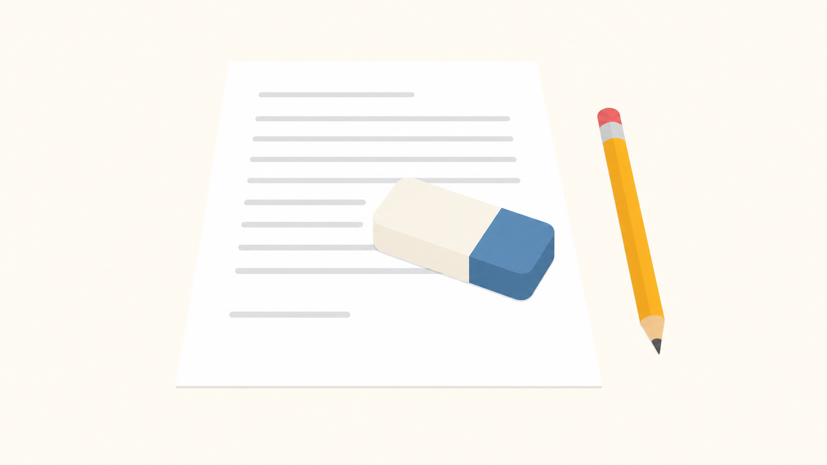 Document being erased illustrating expungement and clearing a criminal record in Mississippi