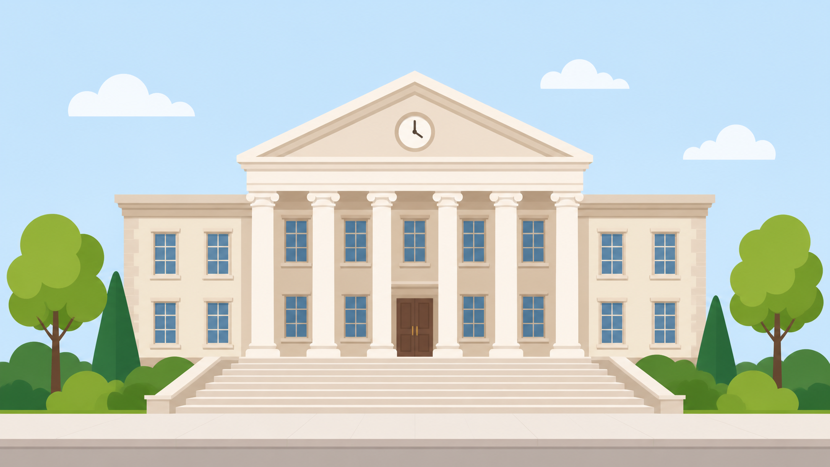 Classical American county courthouse exterior illustrating the Mississippi probate process