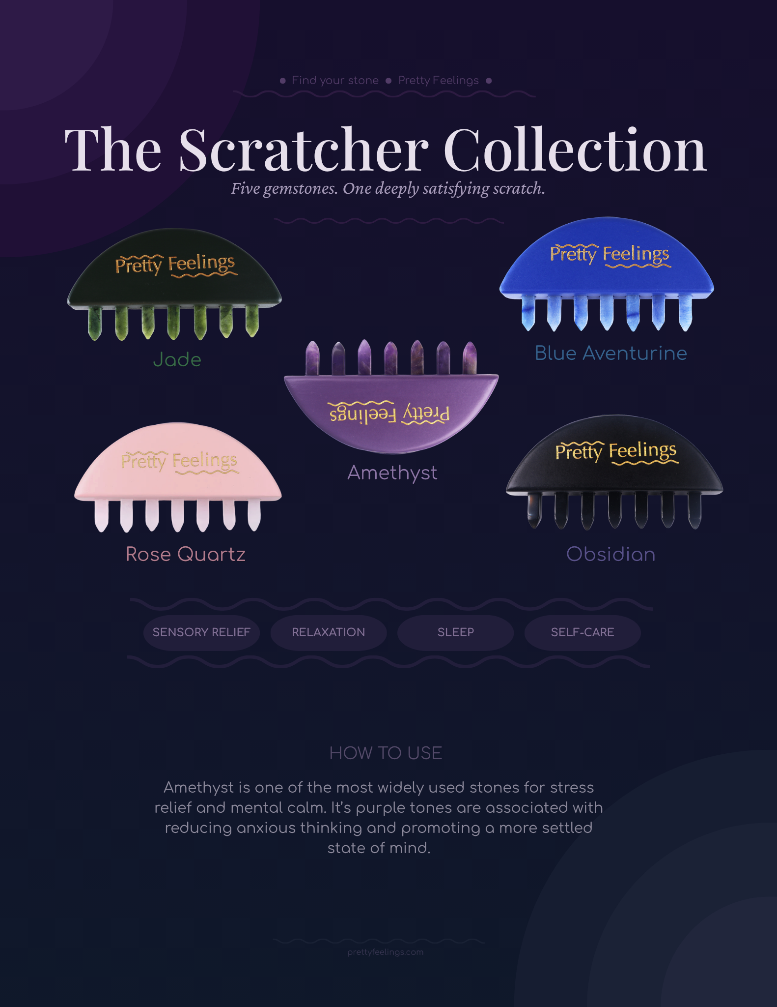 The Scratcher Collection — five gemstones