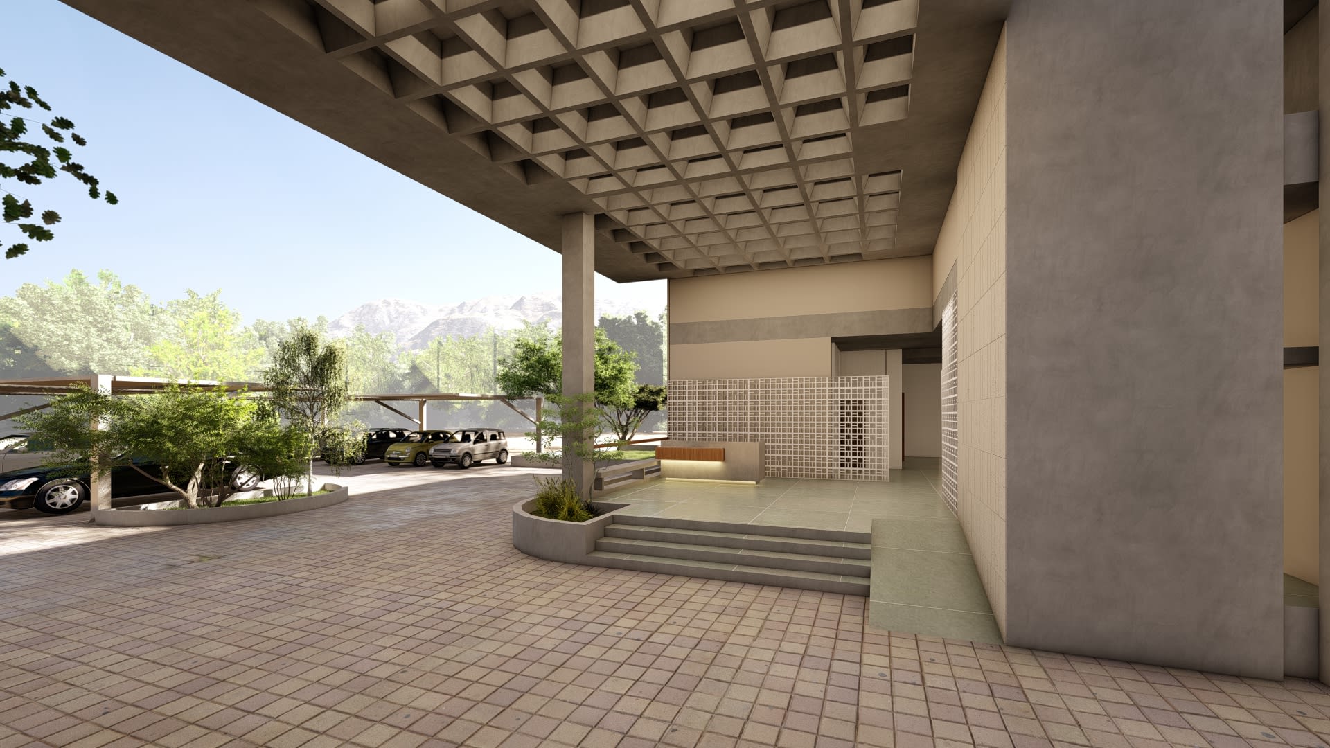 Covered walkway