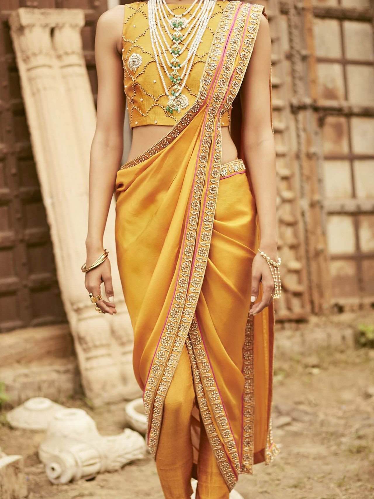 The Dhoti Style Saree