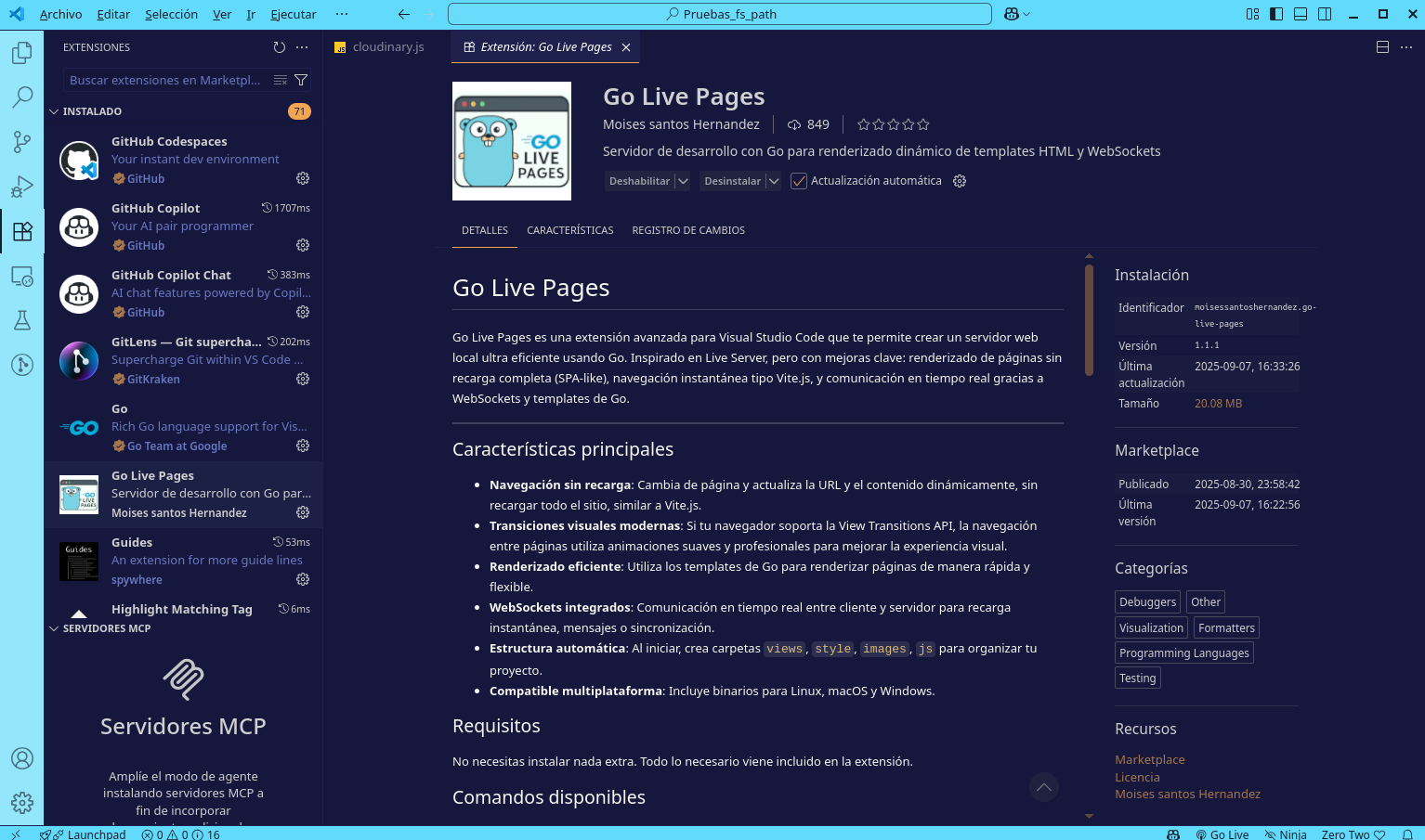 Go Live Pages captura de pantalla 4