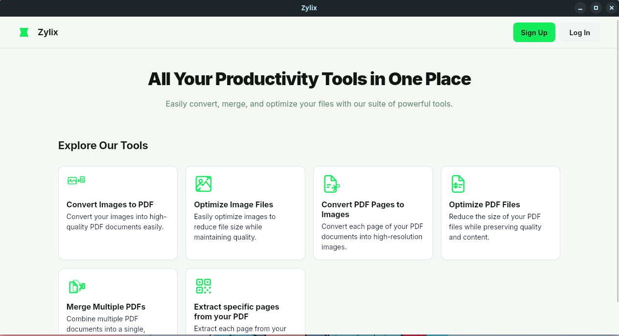 Zylix captura de pantalla