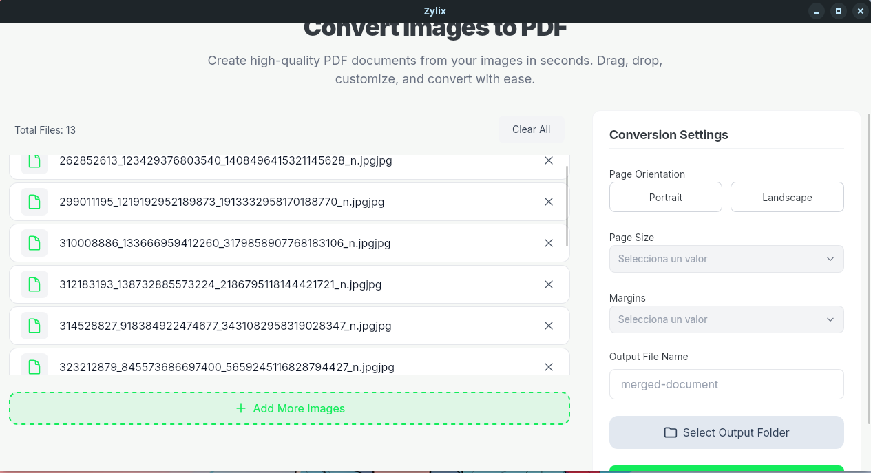Zylix captura de pantalla