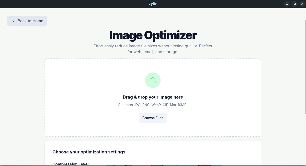 Zylix captura de pantalla