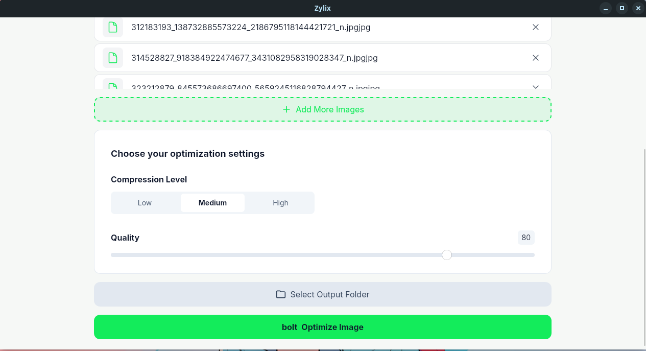 Zylix captura de pantalla