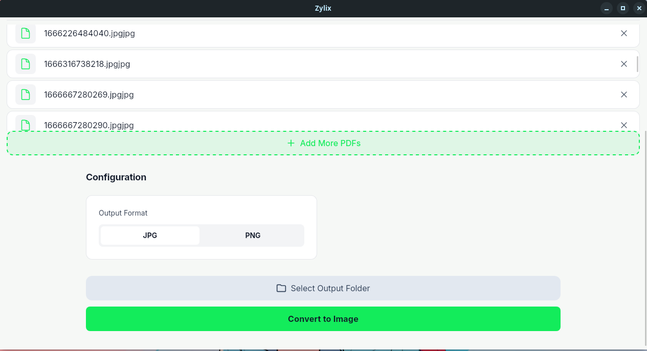 Zylix captura de pantalla
