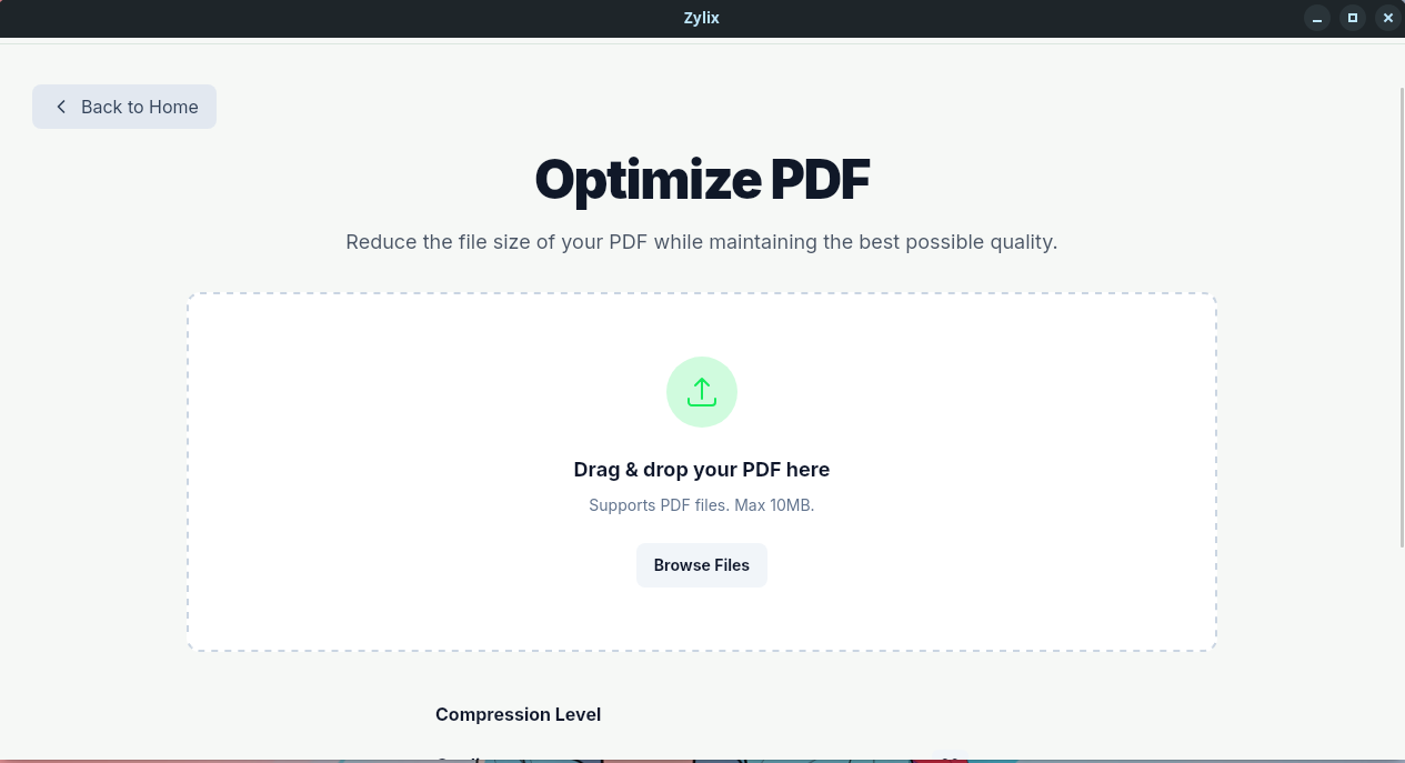 Zylix captura de pantalla
