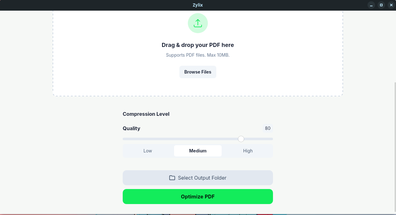 Zylix captura de pantalla