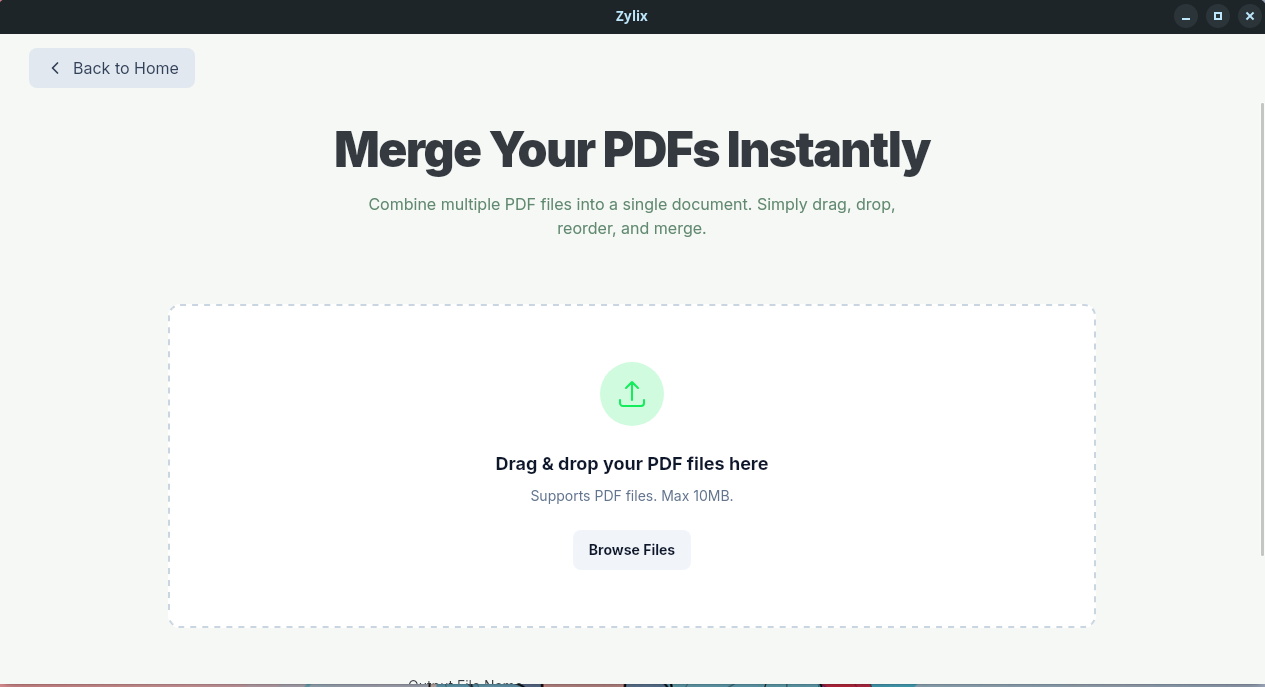 Zylix captura de pantalla