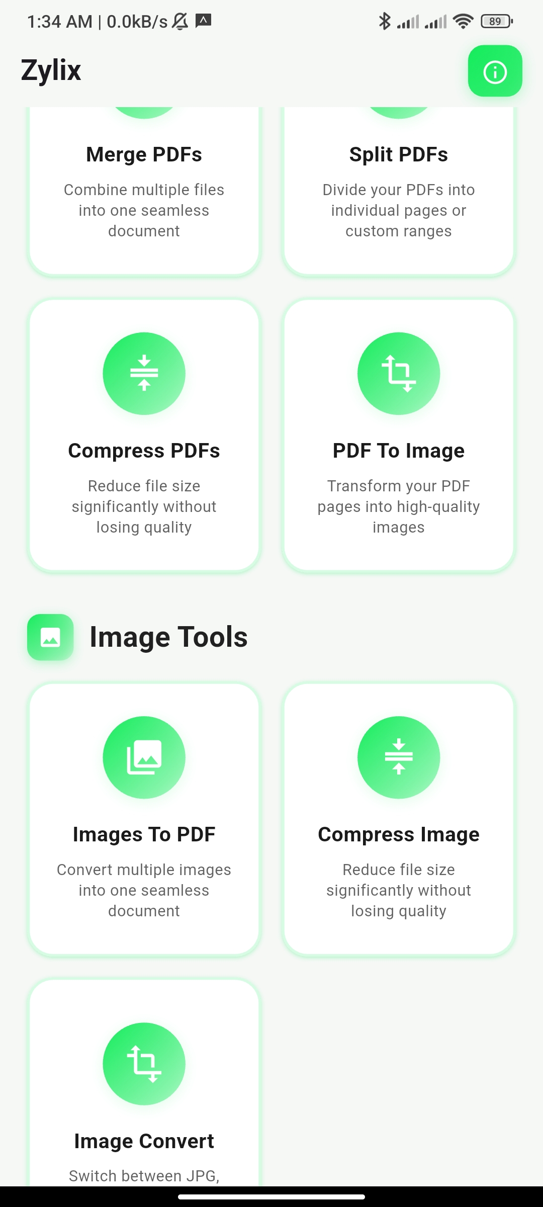 Zylix captura de pantalla