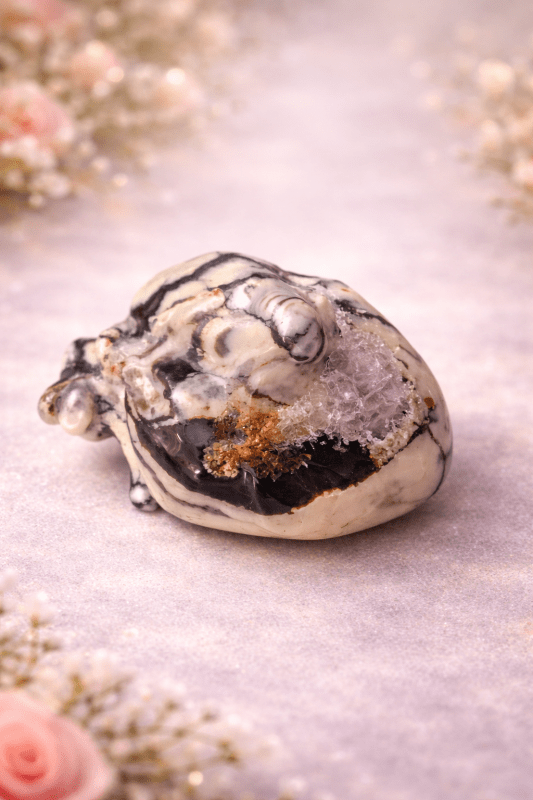 Anatomical Agate Heart Sculpture