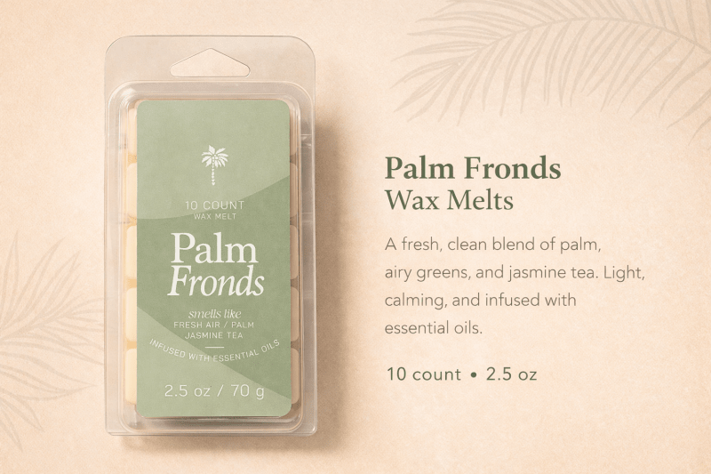 Palm Fronds Wax Melts