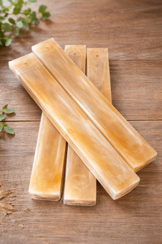 Natural Selenite Incense Holders