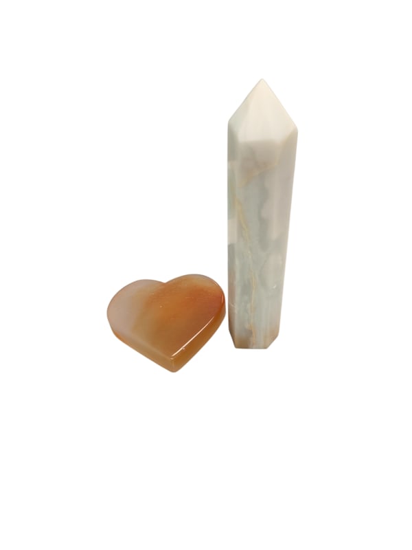White Jade Tower & Carnelian Heart