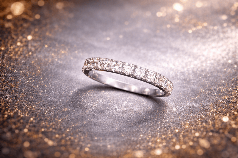 Moissanite Eternity Band