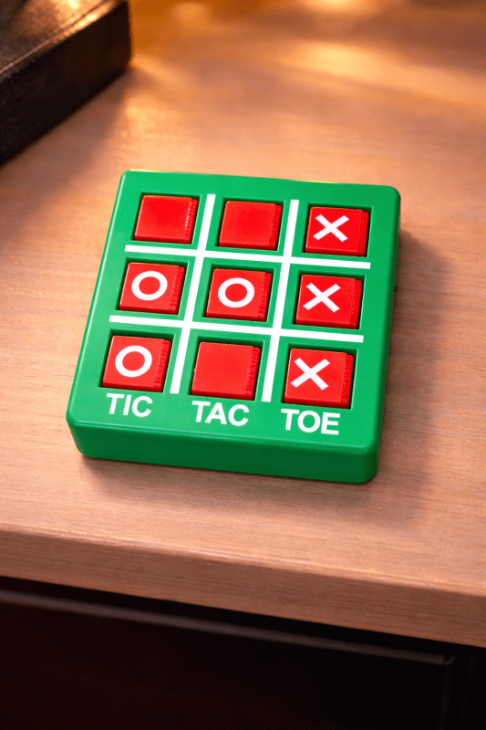Green Tic Toe Key Chain