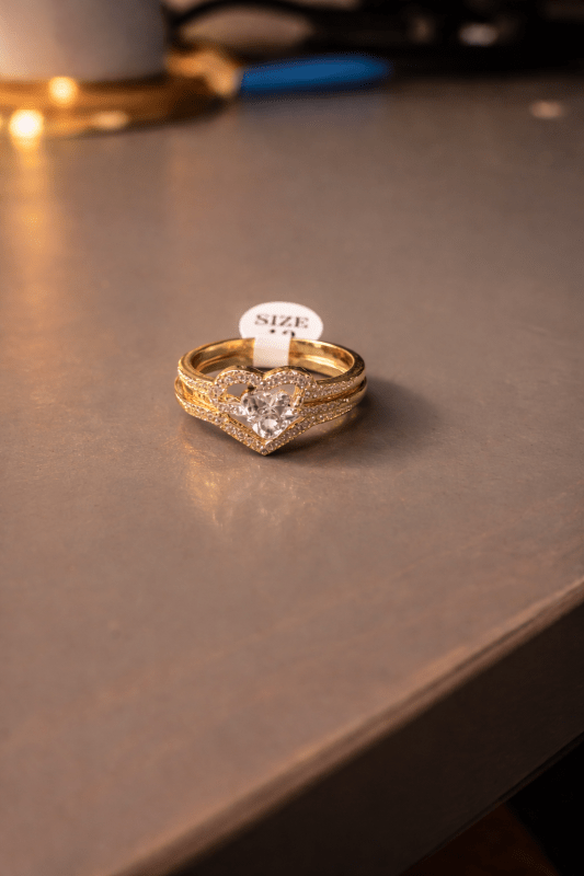 Golden Heart Promise Ring