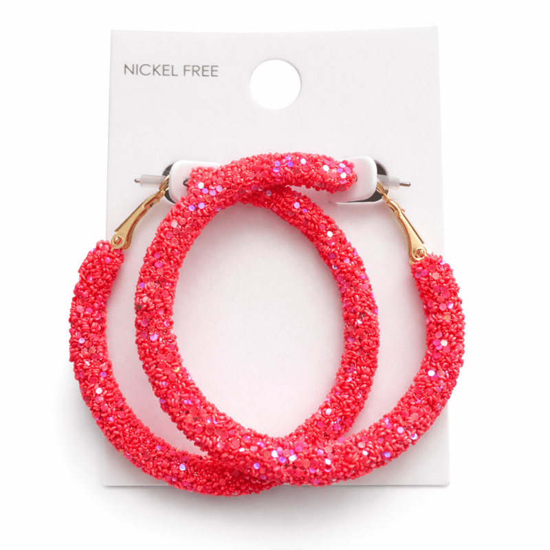 Scarlett Sparkle Hoop Earrings