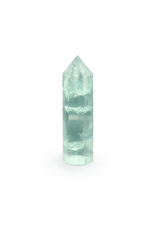 Green Fluorite Crystal Tower