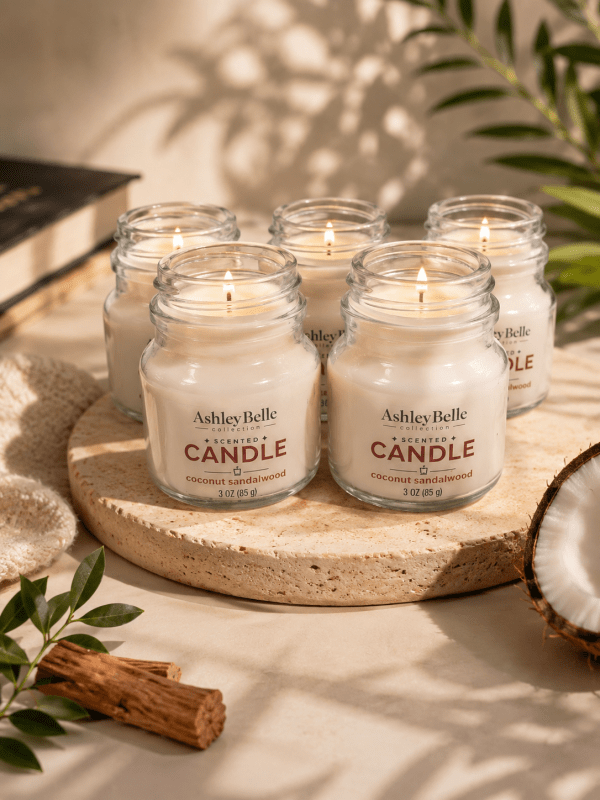 Ashley Belle Coconut Sandalwood Candle – 3 oz
