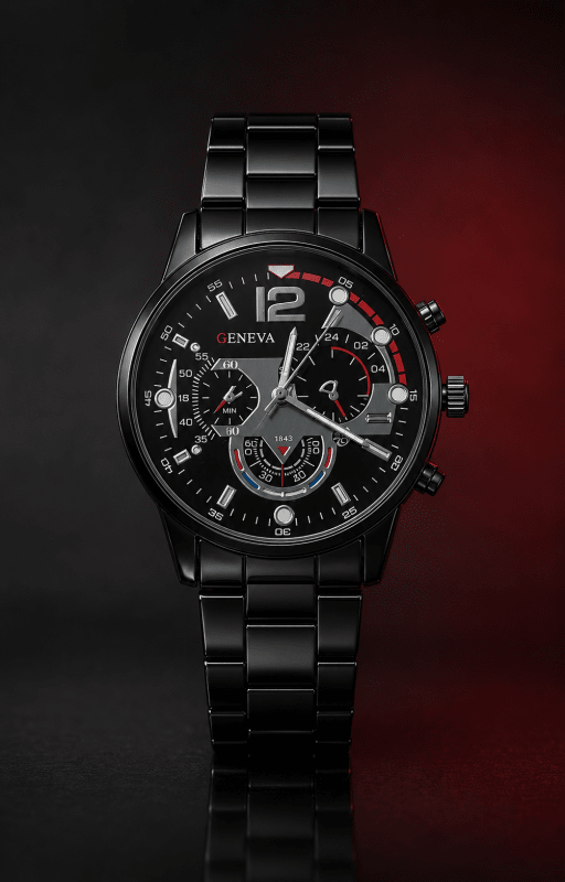 Geneva Black and Red