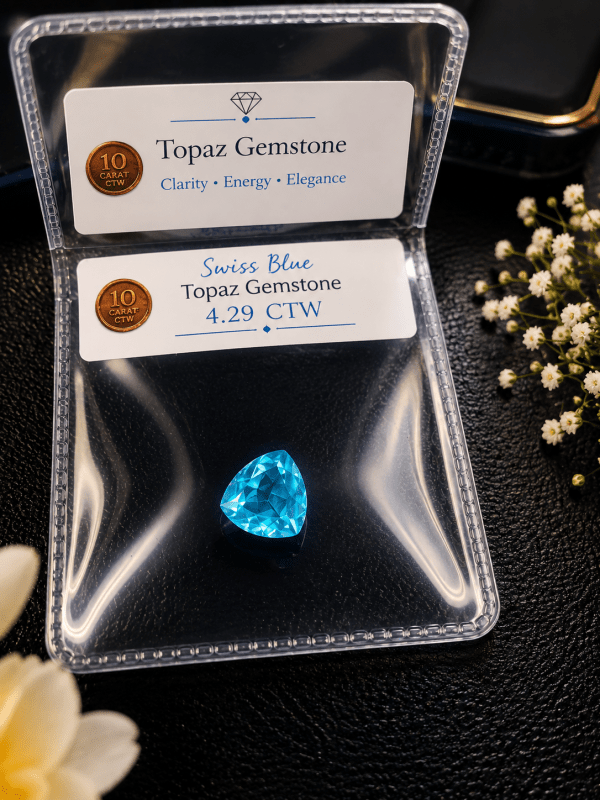 Swiss Blue Topaz Gemstone  (4.29)
