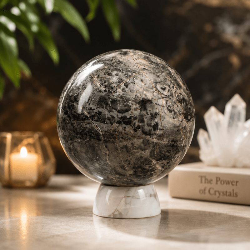 Larvikite Sphere