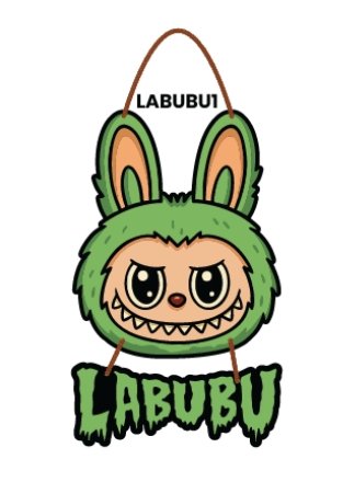 Labubu Doll Custom Wall Hanging
