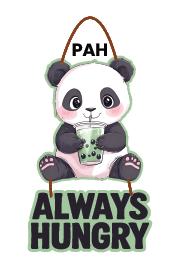 Always Hungry Panda Custom Wall Hanging