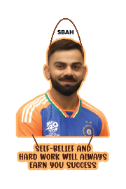 Self belief and hard work will always earn you success