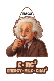 E=mc 2 energy = milk + chai 2