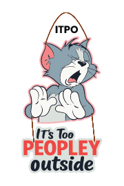 Its too peoply outside