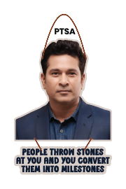 PEOP[LE THROM STONES AT YOU AND YOU CONVERT THEM INTO MILESTONES