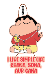 I LIVE SIMPLE LIFE KHANA ,SONA AUR GANA