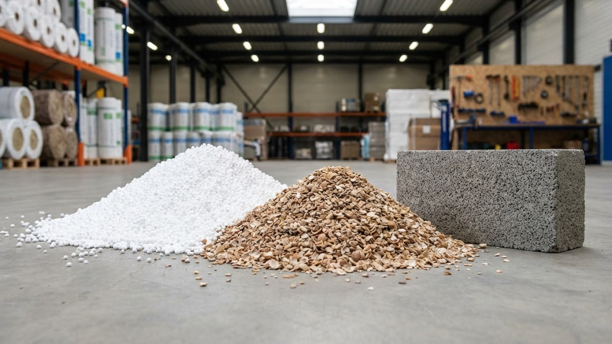 Bodemisolatie materialen - EPS-parels, isolatieschelpen en schuimbeton