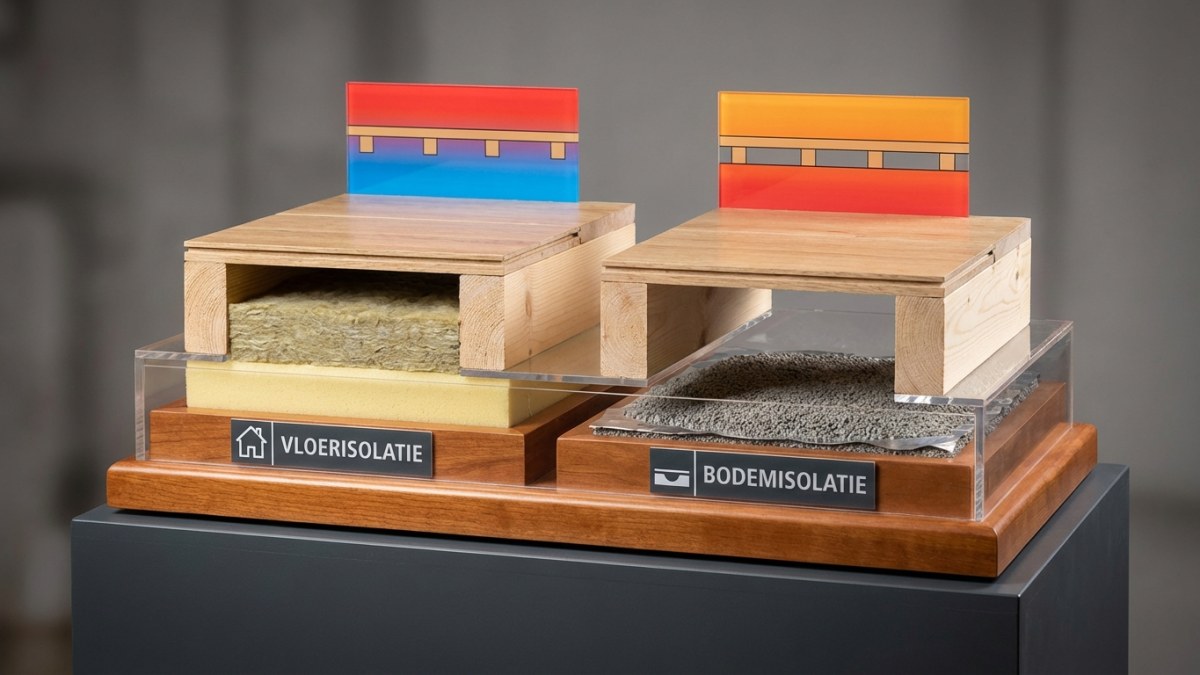 Bodemisolatie versus vloerisolatie - verschil in effectiviteit
