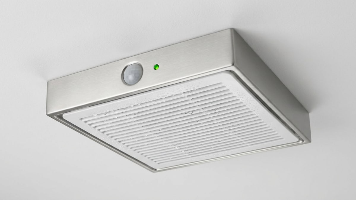 Badkamerventilator met ingebouwde vochtsensor
