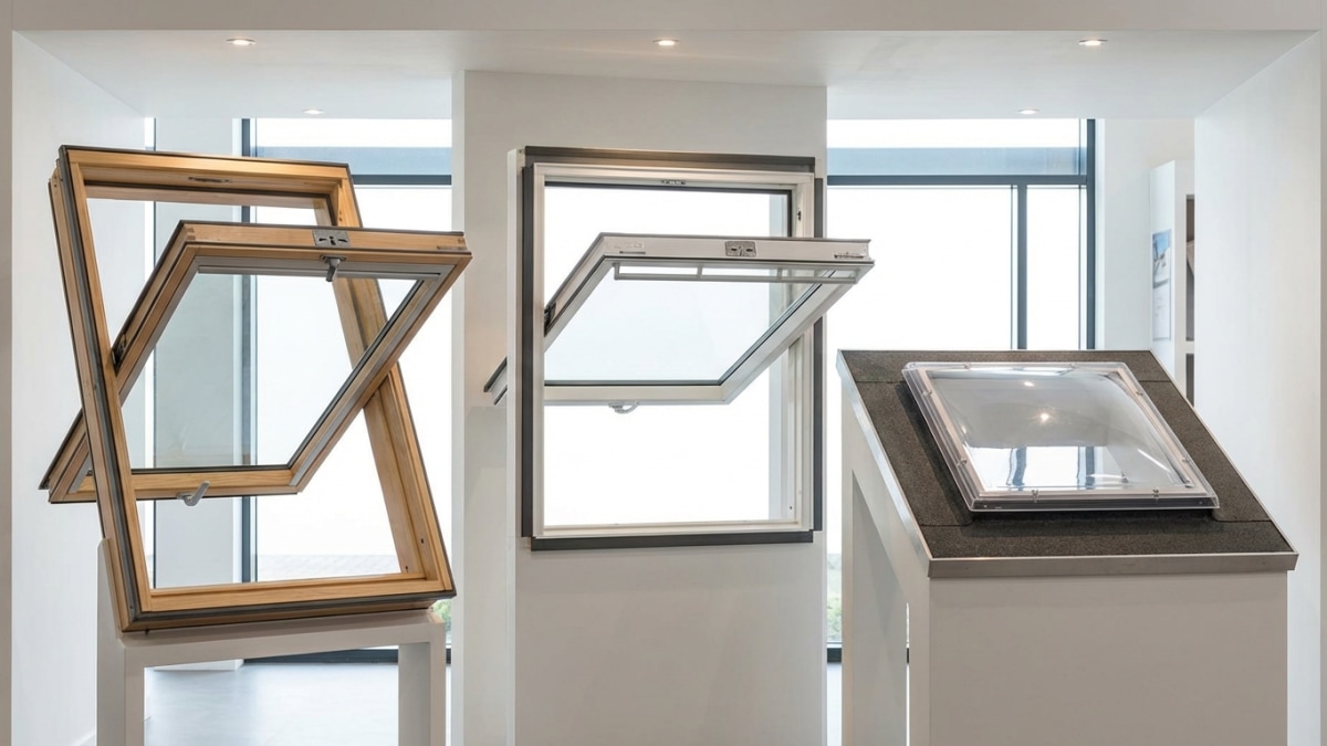 VELUX dakraam types - tuimel, uitzet en elektrisch