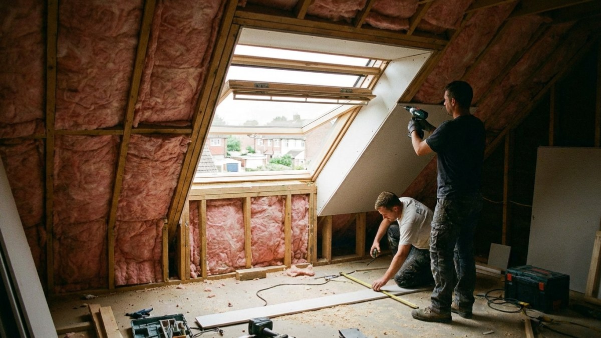 Dakkapel afwerking met isolatie en bekabeling