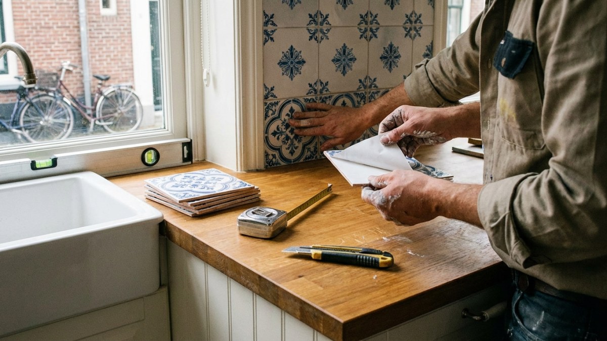 Plaktegels leggen - zelf aanbrengen op keukenwand