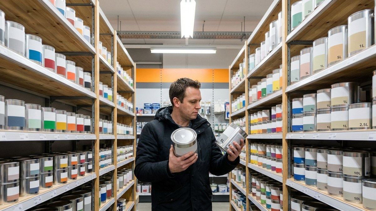 Verf prijzen vergelijken in bouwmarkt