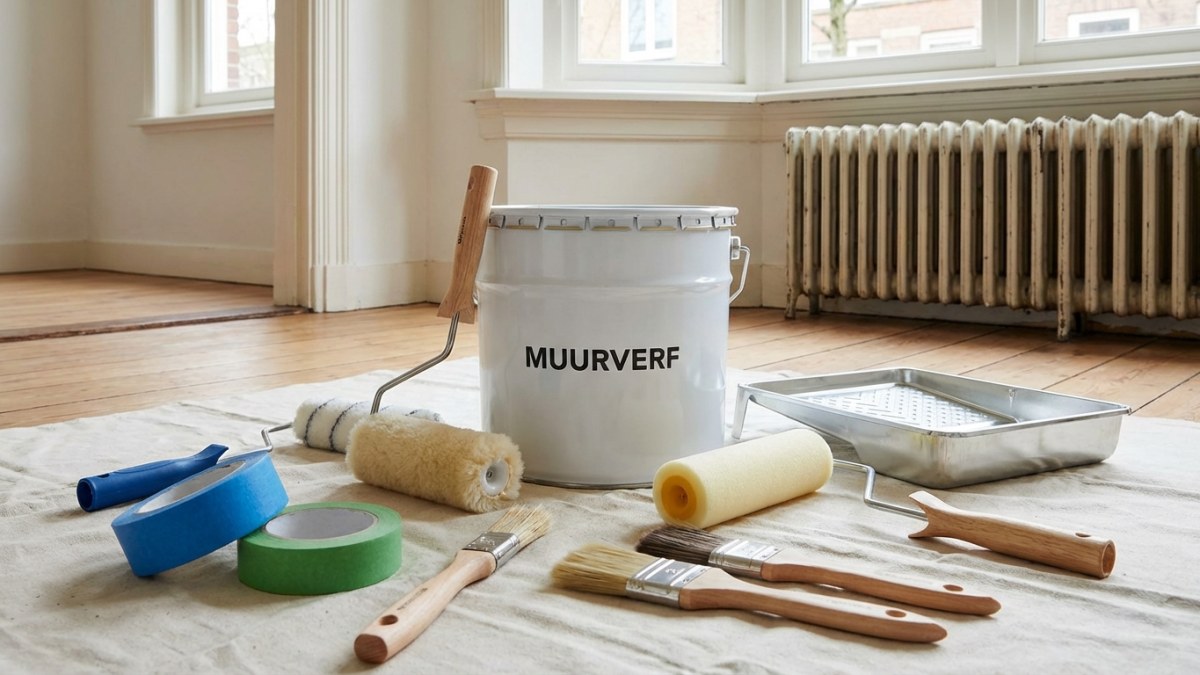Muren schilderen materiaal en kosten - verf en gereedschap