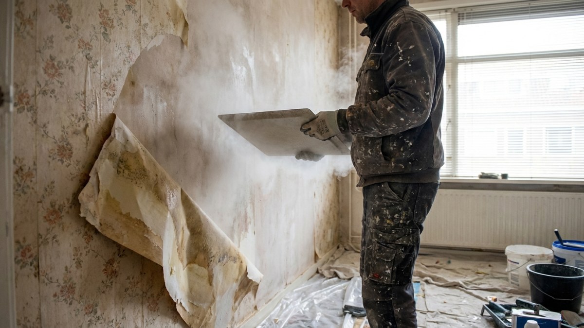 Behang stomen - behangafstomer voor hardnekkig behang