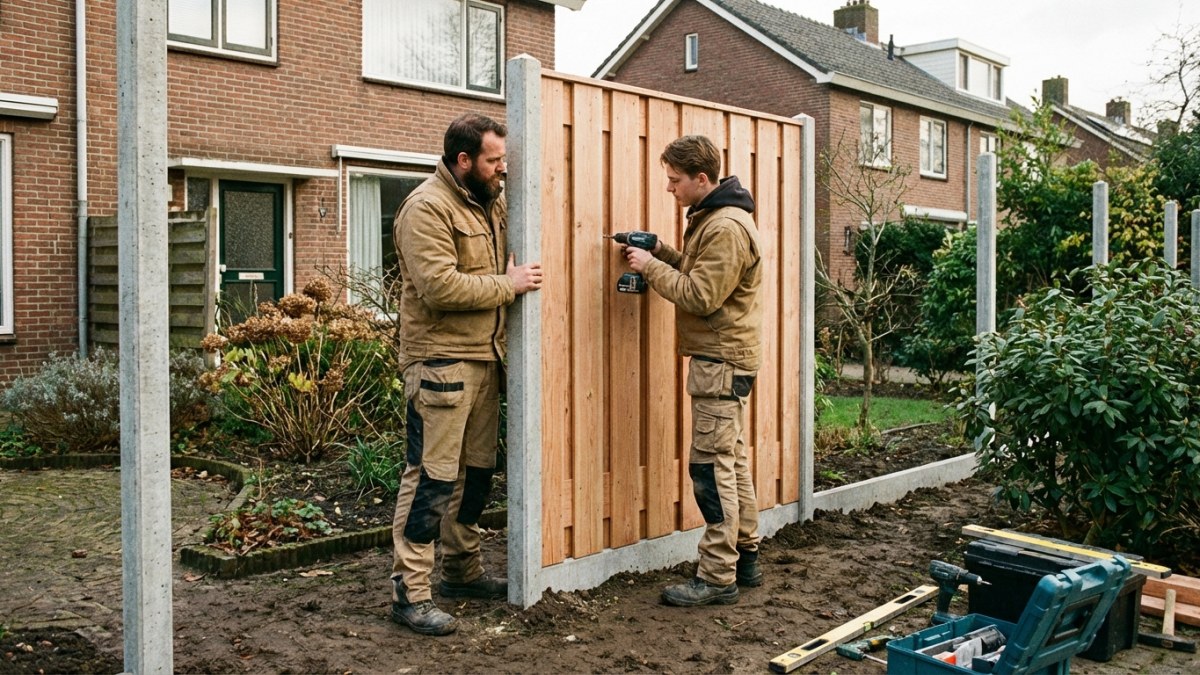 Schutting plaatsen door vakmensen