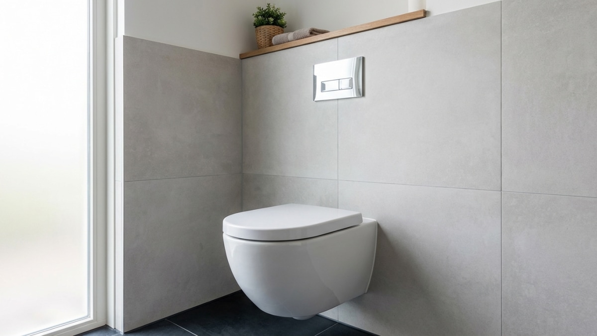 Hangtoilet met inbouwreservoir - strak design en makkelijk schoonmaken