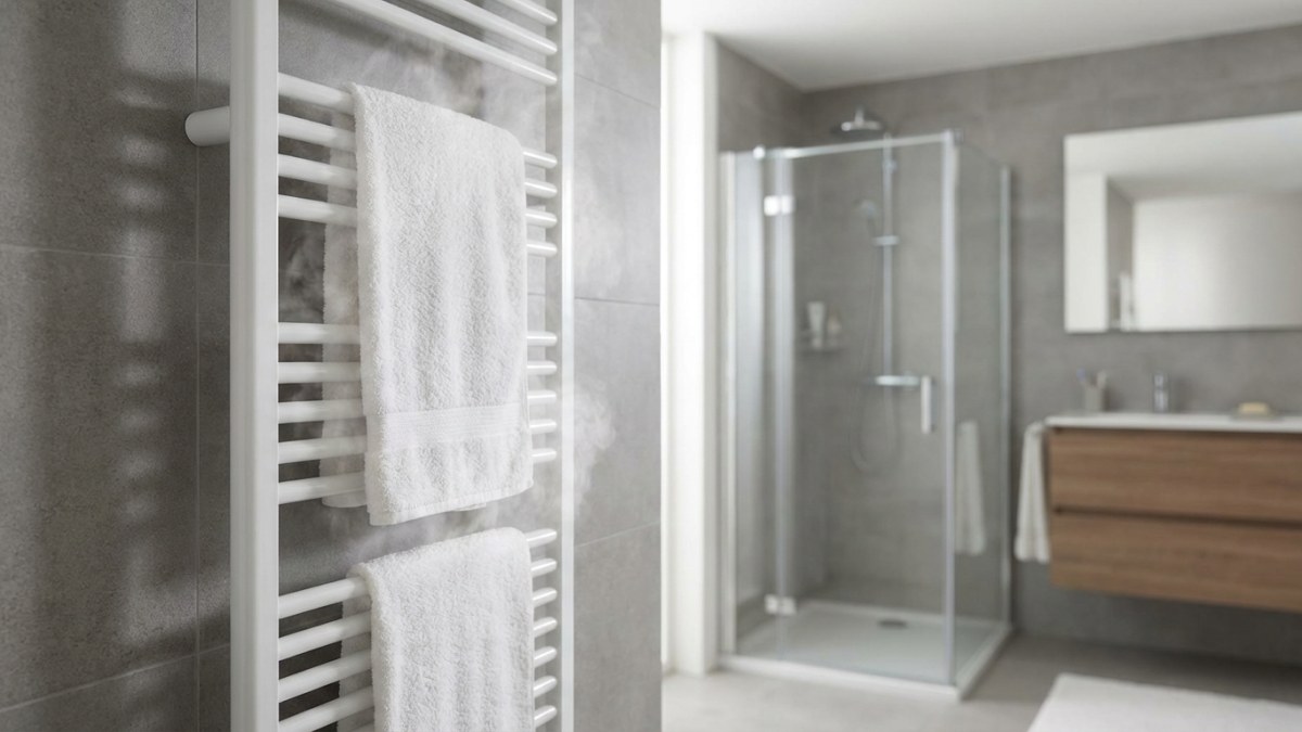 Handdoekradiator in badkamer - verwarming én handdoeken drogen