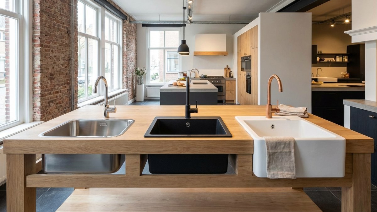 Spoelbak materialen vergelijken - RVS, graniet composiet, keramiek