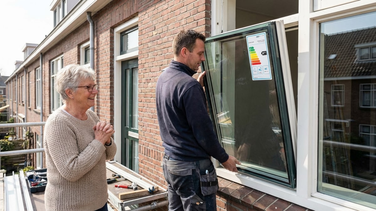 ISDE subsidie kozijnen 2026 - triple glas wordt geplaatst
